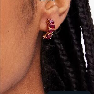 kate spade Red and Gold Earrings